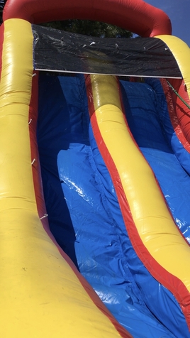 water slides, tropical slide, party rentals, backyard parties, party, events, water wars, chicago party rentals,backyard party, birthday, fun, Super paradise slide, block party, monster paradise slide, double lane slide